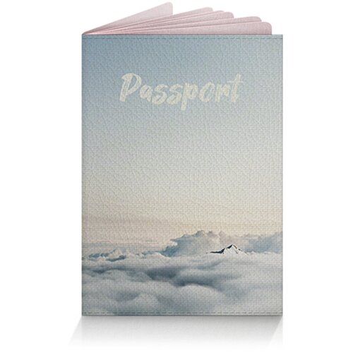 Обложка для паспорта Only upprint, серый, розовый (серый/розовый/бежевый/голубой/розовый-голубой)