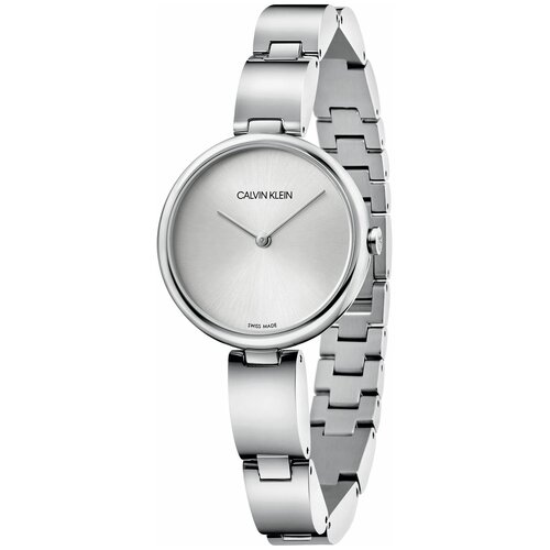 Наручные часы CALVIN KLEIN Wavy Швейцарские наручные часы Calvin Klein K9U23146, серебряный, белый (серебристый/белый)