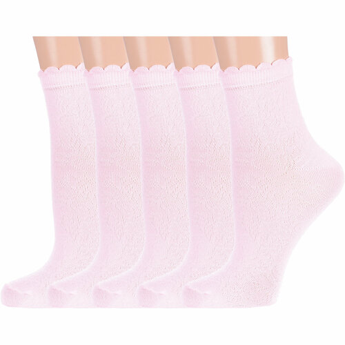 Носки Красная Ветка, 5 пар, розовый (розовый/светло-розовый)