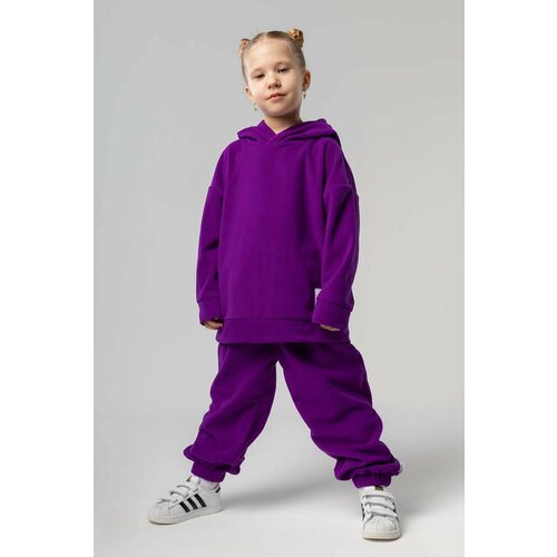 Комплект одежды  bodo, худи и брюки, повседневный стиль, фиолетовый