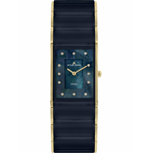 Наручные часы JACQUES LEMANS Dublin Наручные часы Jacques Lemans 1-1940L, золотой, синий (синий/золотистый) - изображение №1