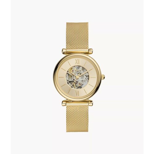 Наручные часы FOSSIL Carlie Automatic Женские наручные часы Fossil ME3250, золотой (золотистый)