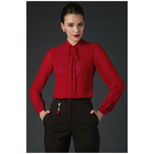 Блуза  Арт-Деко, красный - изображение №1