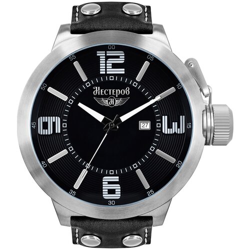 Наручные часы Нестеров H0943C02-05E, черный (черный/стальной)