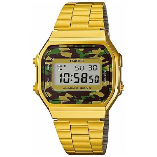 Наручные часы CASIO A168, золотой (золотой/золотистый)
