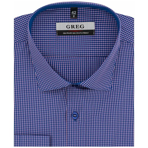 Рубашка GREG, синий - изображение №1
