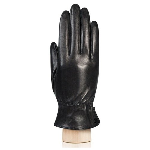 Перчатки ELEGANZZA, демисезон/зима, натуральная кожа, подкладка, черный - изображение №1