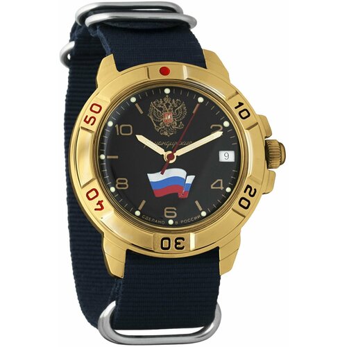 Наручные часы Восток Командирские Мужские наручные часы Восток Командирские 439453, синий, золотой (синий/золотистый)