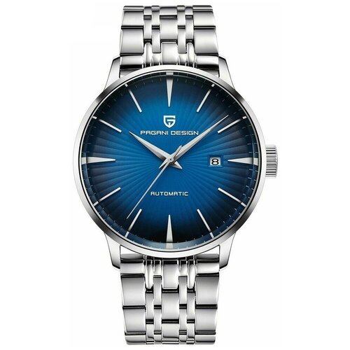 Наручные часы Pagani Design Часы наручные Pagani Design PD-2770 BLUE WITH STEEL BAND, серебряный, синий (синий/серебристый/синий-серебристый)