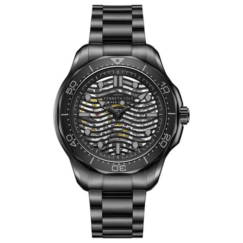 Наручные часы KENNETH COLE Automatic Наручные часы KENNETH COLE KCWGL2220903, серый (серый/черный) - изображение №1