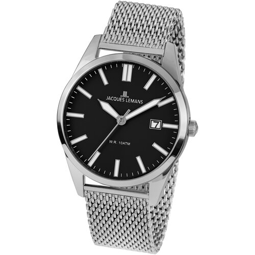 Наручные часы JACQUES LEMANS Classic 1-2002K, серебряный, мультиколор (серебристый/мультицвет/стальной)