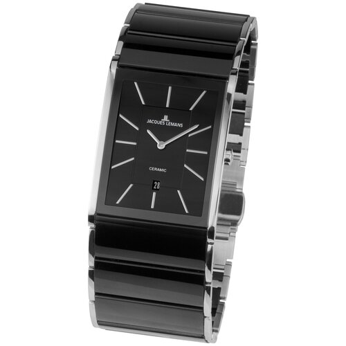 Наручные часы JACQUES LEMANS Dublin 1-1939A, черный, серебряный (черный/серебристый/стальной) - изображение №1
