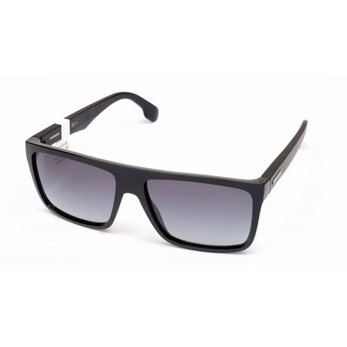 Солнцезащитные очки Carrera, прямоугольные, оправа: пластик, с защитой от УФ, черный