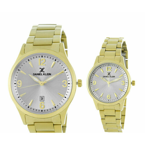 Наручные часы Daniel Klein Часы DANIEL KLEIN DK13403-3 парные, золотой (золотой/золотистый) - изображение №1