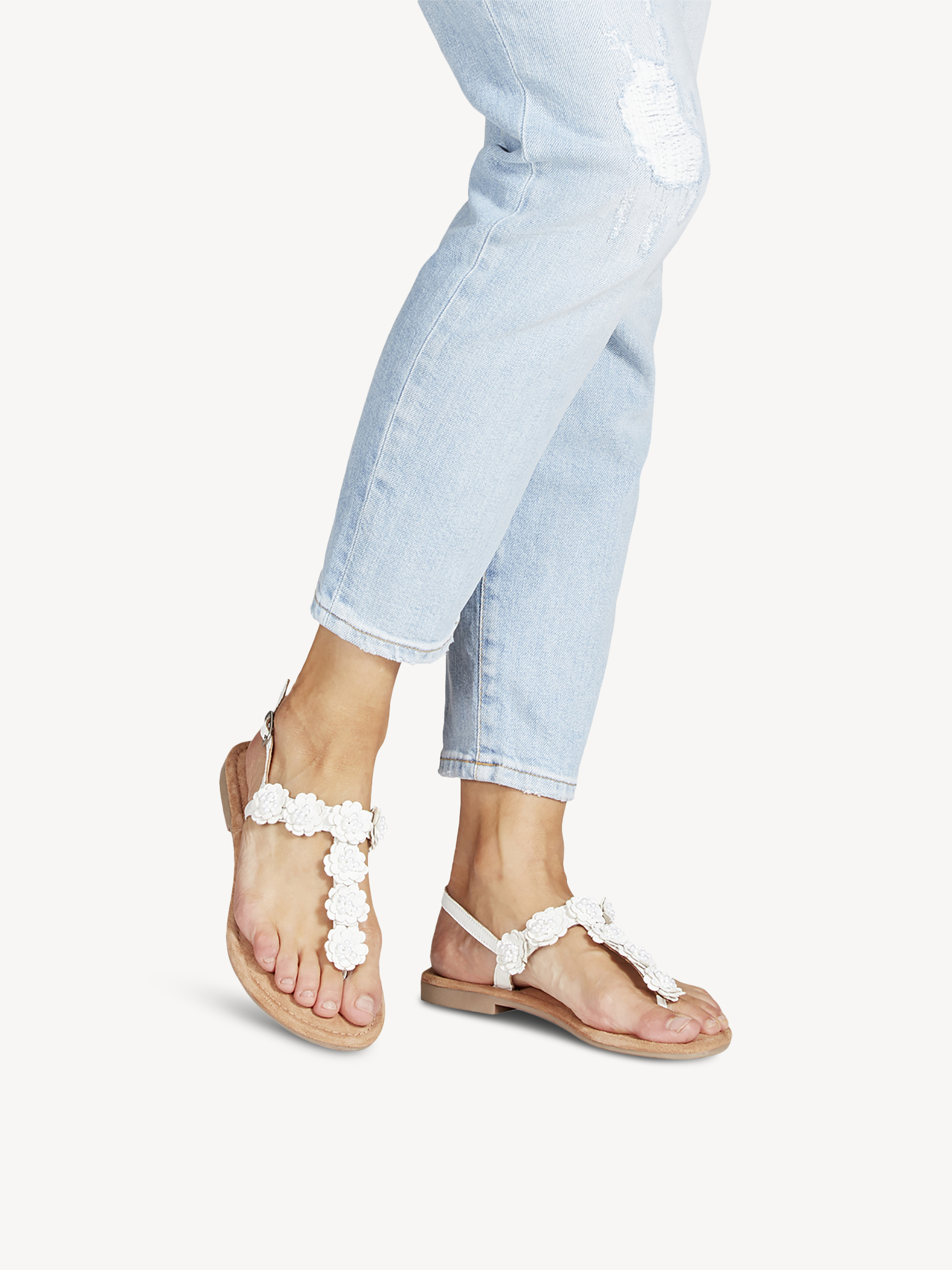 Туфли летние открытые жен. (белый) - изображение №1