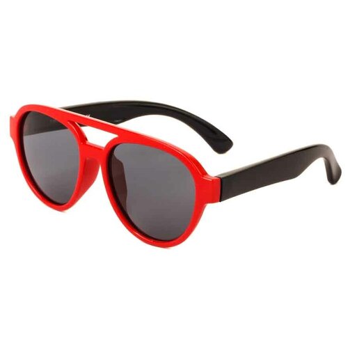 Солнцезащитные очки Keluona, авиаторы, оправа: пластик, чехол/футляр в комплекте, гибкая оправа/дужки, поляризационные, красный