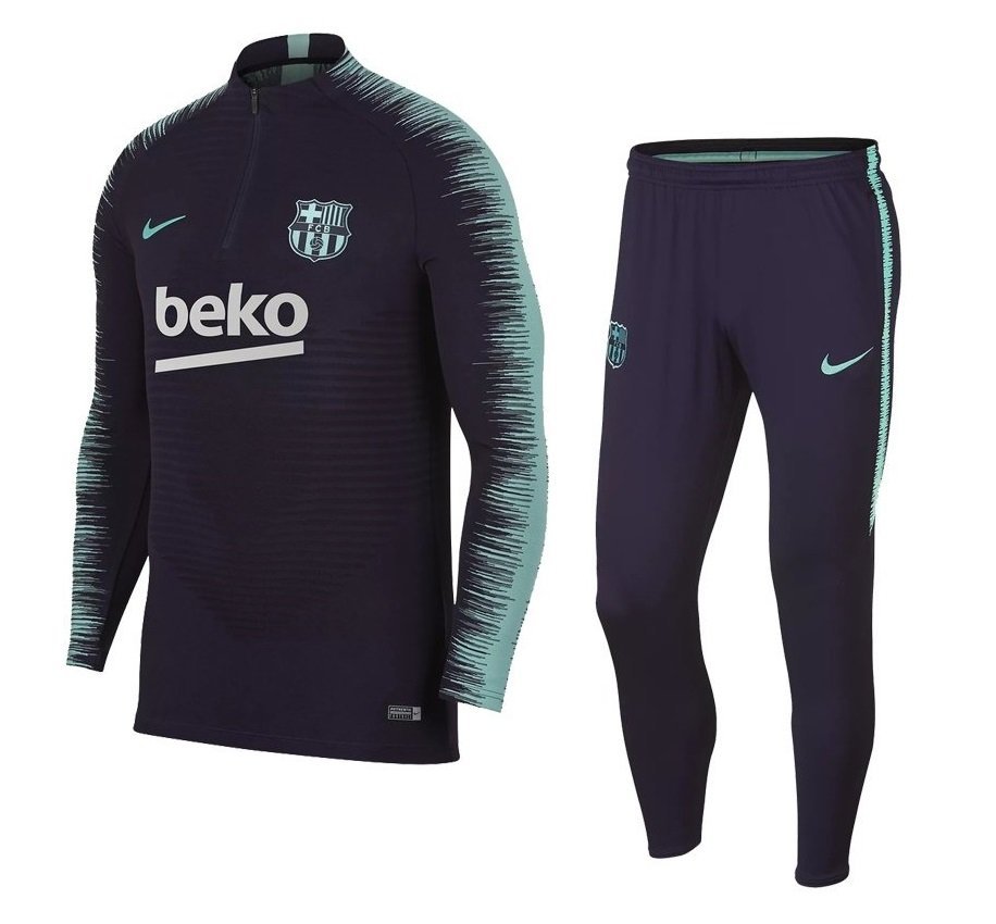 Спортивный костюм Nike FC Barcelona (синий) - изображение №1