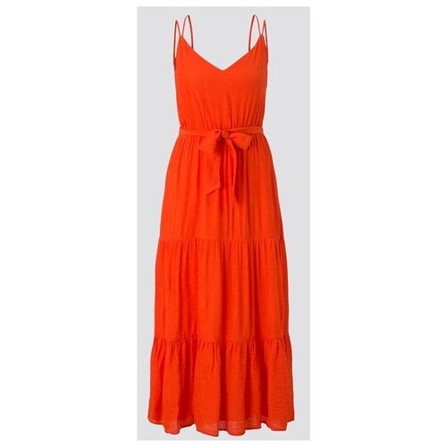Платье Tom Tailor, макси, оранжевый - изображение №1