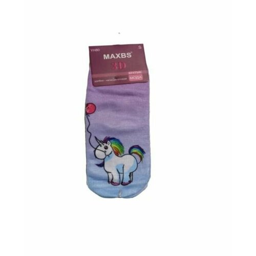 Носки MAXBS единорожки, 5 пар, мультиколор (голубой/мультицвет)