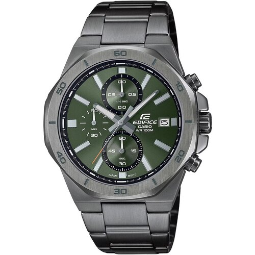 Наручные часы CASIO Edifice Наручные часы Casio EFV-640DC-3A, зеленый, черный (серый/черный/зеленый)