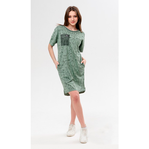 Платье RASH, зеленый, хаки (зеленый/хаки)