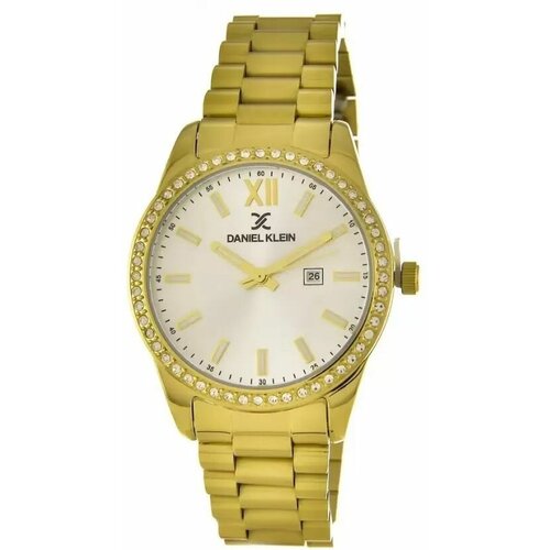 Наручные часы Daniel Klein Premium Часы наручные женские Daniel Klein DK12772-2 Гарантия 1 год, золотой (золотистый) - изображение №1