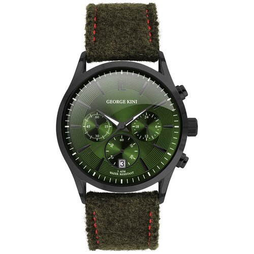 Наручные часы GEORGE KINI GK.17.B.5B.3.5.0, зеленый (черный/зеленый)