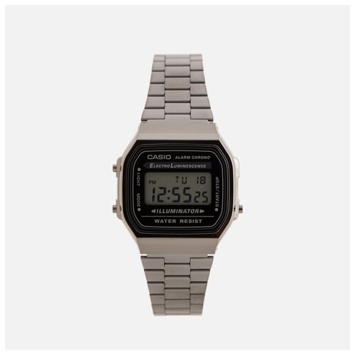 Наручные часы CASIO Vintage A-168WEGG-1A, серебряный, черный (серый/черный/серебристый/серебряный)