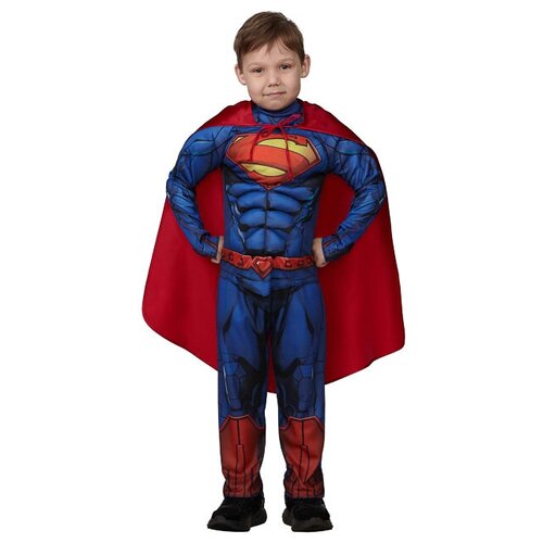 Батик Карнавальный костюм Супермен с мускулами, рост 116 см 23-31-116-60 (синий)