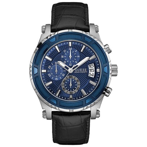 Наручные часы GUESS W0673G4, синий, серебряный (синий/серебристый)