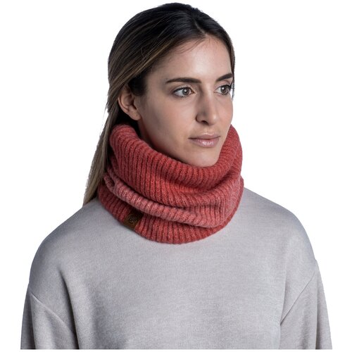 Шарф-труба Buff Knitted & Fleece Neckwarmer Marin, розовый - изображение №1