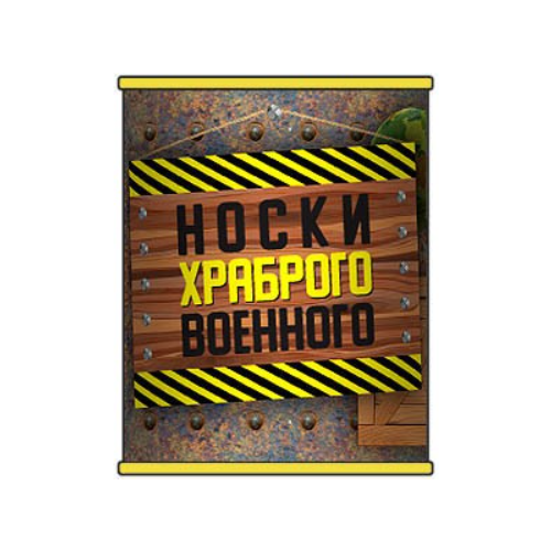 Носки Носкофф Носки в банке храброго военного, черный