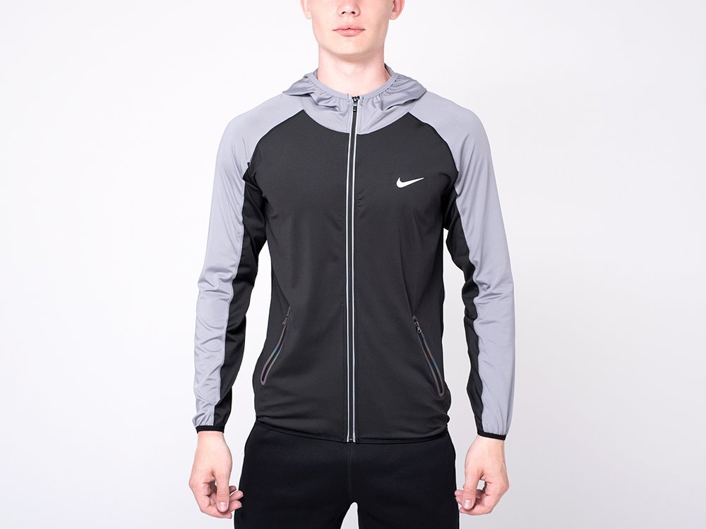 Толстовка Nike (серый/черный) - изображение №1
