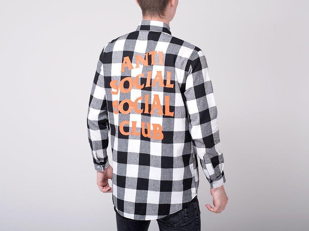 Рубашка Anti Social Social Club (черный/белый) - изображение №1