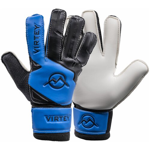 Вратарские перчатки Virtey, синий (синий/желтый) - изображение №1