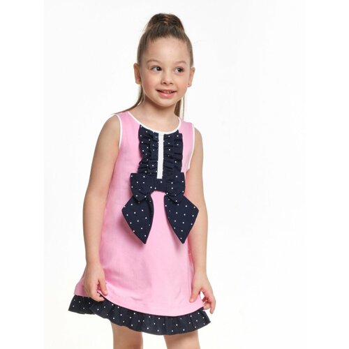 Платье Mini Maxi, хлопок, трикотаж, розовый