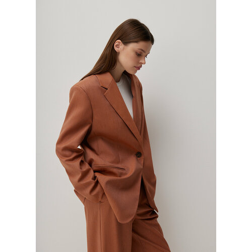 Пиджак NICEONE, коричневый - изображение №1
