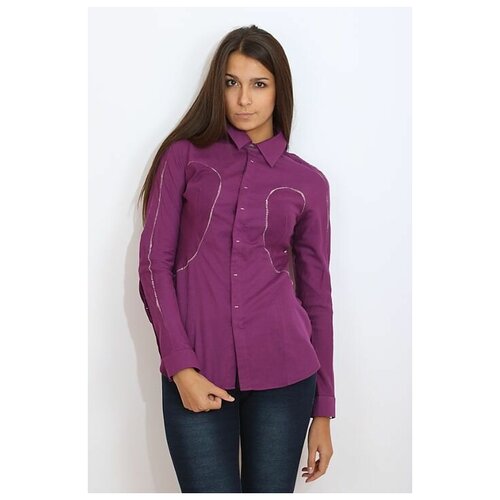 Блуза  MONDIGO, фиолетовый - изображение №1