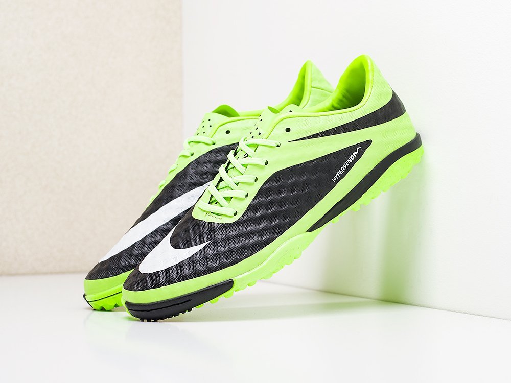 Футбольная обувь  Nike HypervenomX Phelon III TF (зеленый) - изображение №1