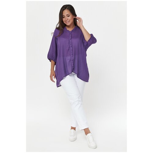 Блуза  Olsi, фиолетовый - изображение №1
