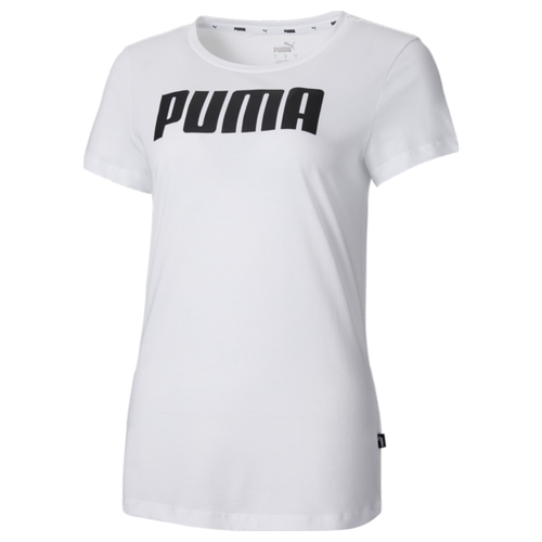 Футболка PUMA, силуэт полуприлегающий, белый (серый/белый)