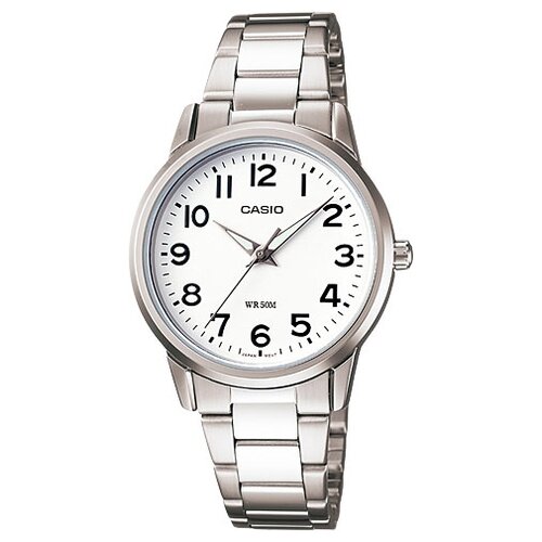 Наручные часы CASIO LTP-1303D-7B, белый, серебряный (серебристый/белый/серебряный)