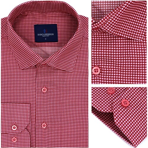 Рубашка DINO SESSUN, красный (красный/красный-розовый)