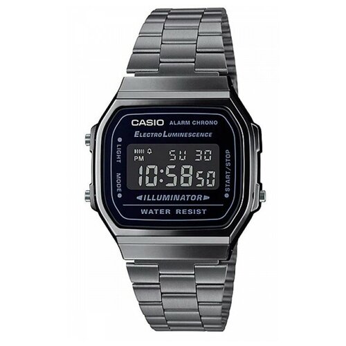 Наручные часы CASIO Vintage A-168WGG-1B, серый, серебряный (серый/черный/серебристый)