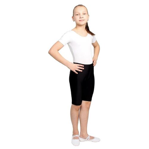 Бриджи Grace Dance для девочек, пояс на резинке, черный - изображение №1
