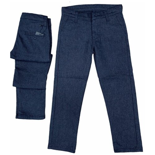Школьные брюки, синий (синий/тёмно-синий) - изображение №1