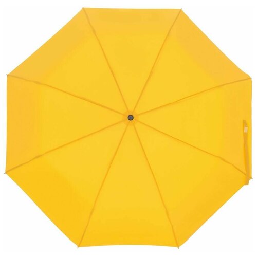 Зонт molti, автомат, 3 сложения, купол 97 см., желтый - изображение №1