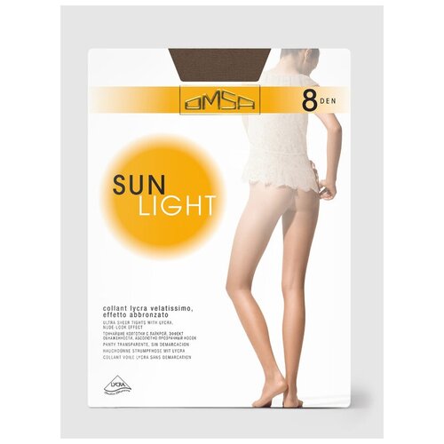 Колготки  Omsa Sun Light, 2 шт., черный (черный/коричневый/бежевый) - изображение №1