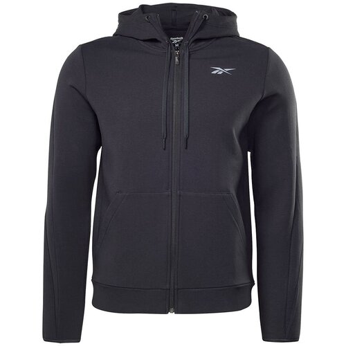 Толстовка Reebok DREAMBLEND FZ HOODIE, черный - изображение №1