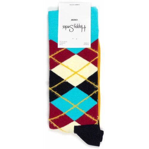 Носки Happy Socks, коричневый, голубой (коричневый/голубой/коричневый-голубой) - изображение №1